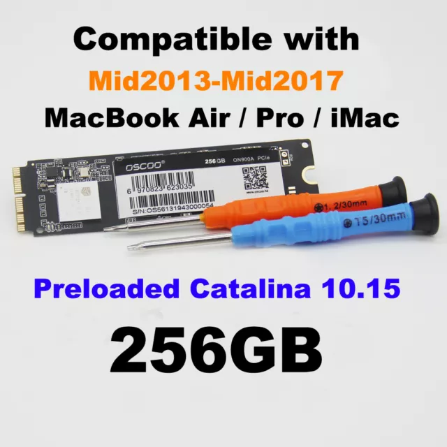 11" &13" MacBook Air A1465 A1466 Pro A1398 A1502 256GB PCIe SSD 2013 2014 2015