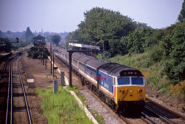 ORIGINAL 35MM SLIDE BR Class 50 no.50029 at New Malden +rights for use ...