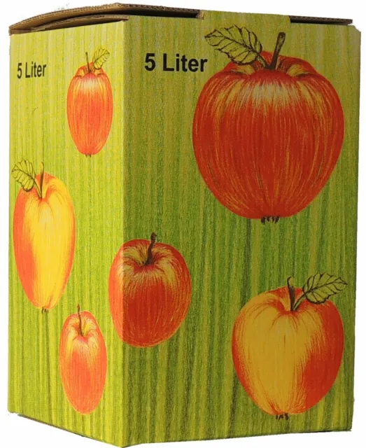 75Stück 5 Liter Bag in Box Karton in Apfeldekor (1,52€/1Stk)