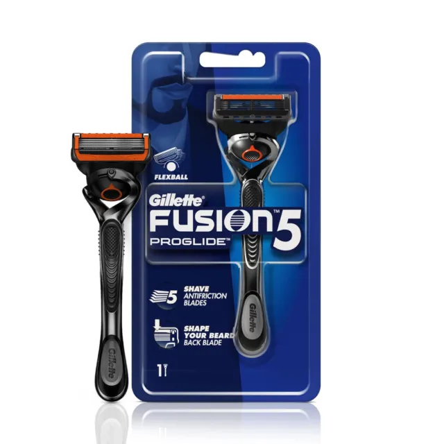 Gillette Fusion Proglide Rasoir de rasage manuel pour homme Flexball avec 1...