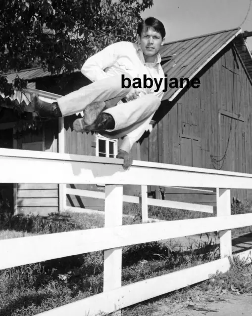 037 Chad Everett Candid Jumping Over A Fence Photo