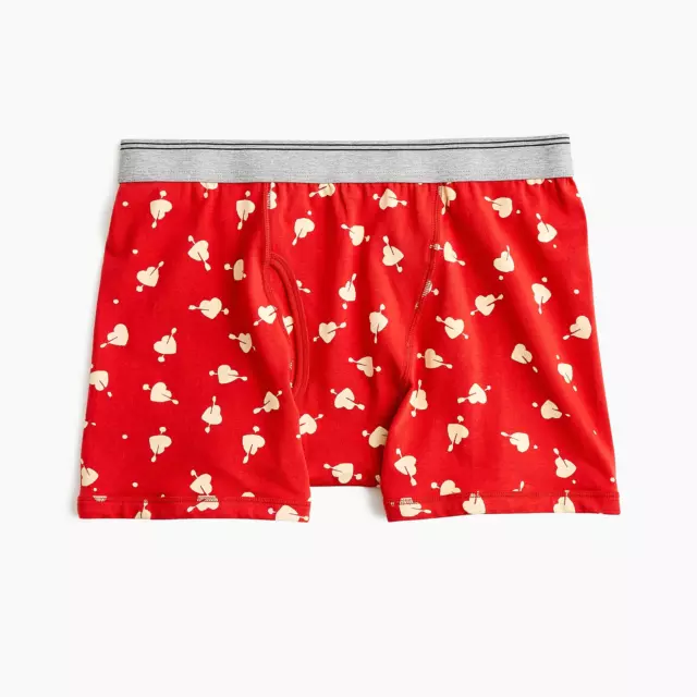 J Crew Stretch boxer briefs in cupid print K6847 Medium