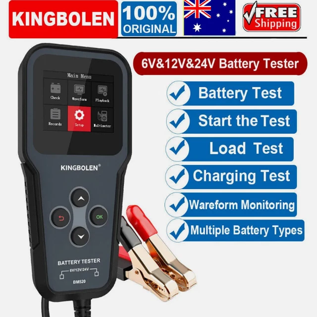 KINGBOLEN BM520 Testeur de batterie de voiture professionnel 6 V 12 V 24 V Outil de test du système de batterie de camion Analyseur de batterie 12 V Test de démarrage ançais  34