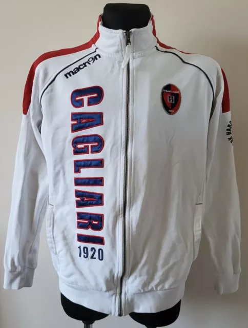Cagliari Training football Macron cotton jacket size Extra Large