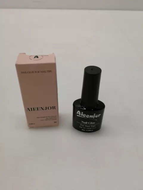 Aieenjor Nagelkleber Fuer Kunstnaegel Extra Stark, 4 In1Gel Nagelkleber