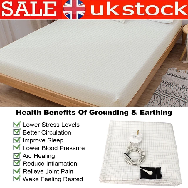 EARTHING BED SHEET Grounding Connection Cord Conductive Grounding Mat W