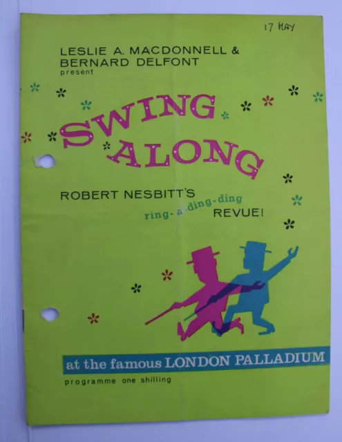 London Palladium Programme 13th May 1960 (?), Swing Along, Arthur Haynes