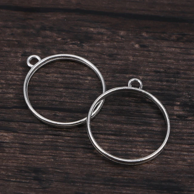 10 PIEZAS Colgante Para La Fabricación De Joyería Hueco Hacer Usted Mismo Accesorios