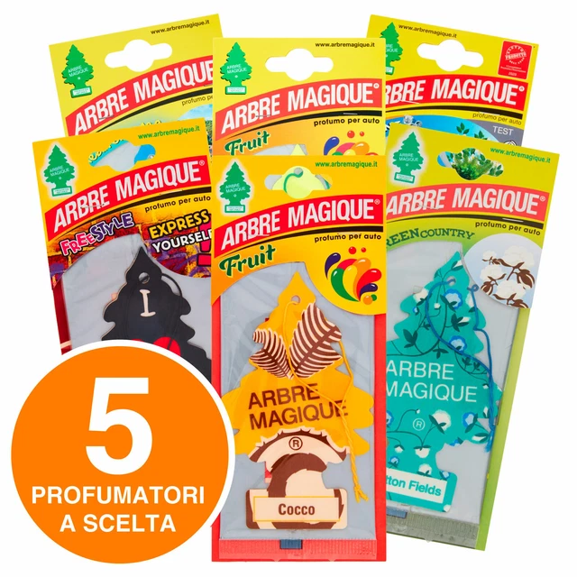 Arbre Magique Box 24 Profumazioni Auto – Deodorante Originale, Freschezza 7 Settimane