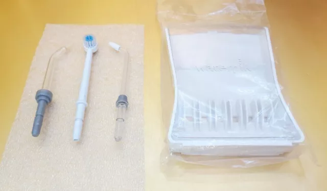 Estuche de almacenamiento con punta de hilo dental Waterpik con 3 puntas se adapta a WP-100W WP-150W WP-310W