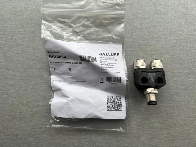 Baluff BCC0F9E – Konzentrierendes T-Stück M12 /#8 A86E 6209