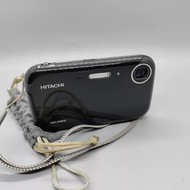 Hitachi HDC-109TE 10.0MP Compact Digital Camera Black Tested