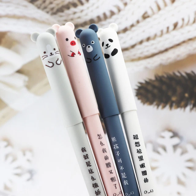 Lot De Stylos Geleffaçables Noël Erasable Ink Pens Avec Encre