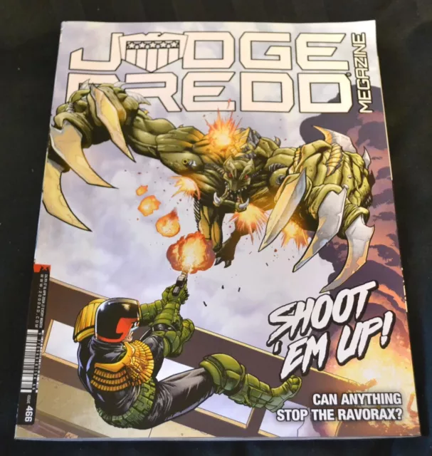 UK Comic Judge Dredd Megazine Issue 466 April 2024 Ravenous Ravorax!