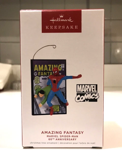 Hallmark -Keepsake -Marvel Comics - 60Th Anniversary -Spider-Man - Ornament -Mib