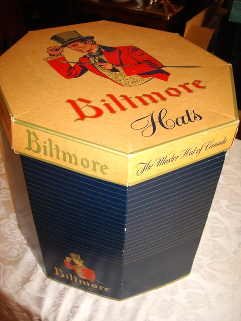 Vintage Biltmore Tall Hat Box