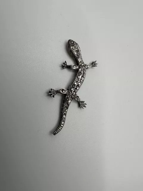 Vintage Sterling Silver Lizard Figure 4.6cm