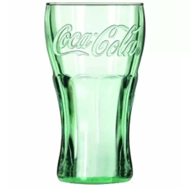 1-Pc Libbey 16.75 Ounce Georgia Green Coca-Cola Drinking Glass Tumbler Usa Made!