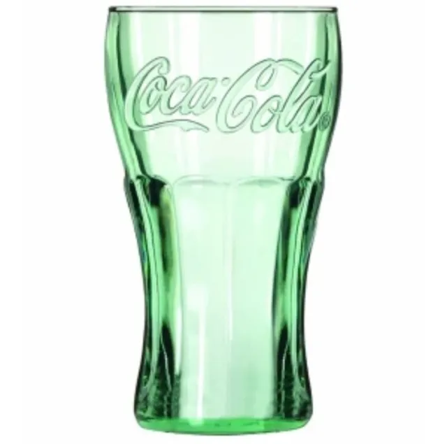 1-Pc Libbey 6.25 Ounce Georgia Green Coca-Cola Drinking Glass Tumbler Usa Made!