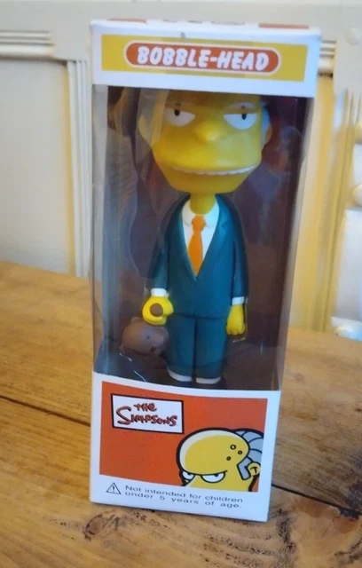 Figurine Wacky Wobbler Talking Bobble Bank - Mr Burns (Les Simpson) - 2006 - 29 Cm - RARE