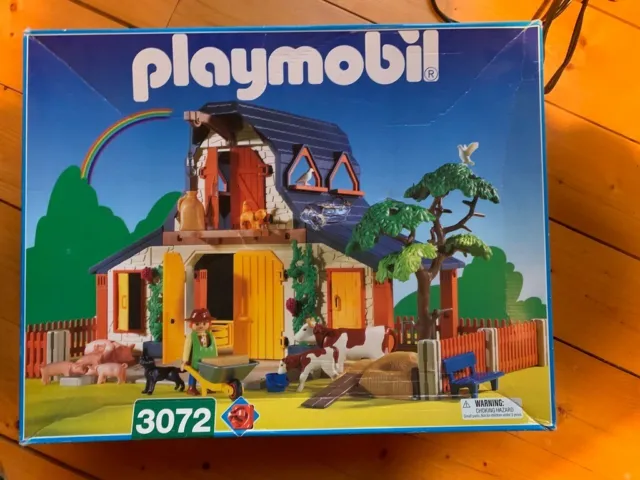 reservation Kontrovers Saucer RARE VINTAGE PLAYMOBIL farm set with barn, unopened, box dented. Model 3072  $51.00 - PicClick