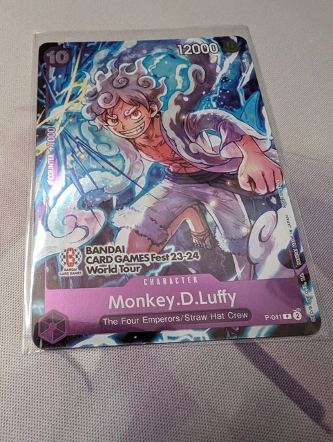 Individual Trading Card Games Promo - Luffy P-041 Promo Card (BANDAI  Fest23-24) Japanese, Near Mint One Piece Card Game