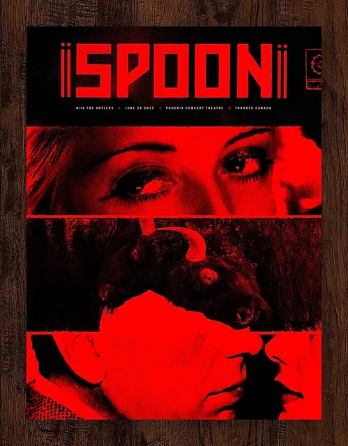 Spoon w/ The Antlers June 24th, 2015 Toronto, ON Concert Gig AP Poster Print