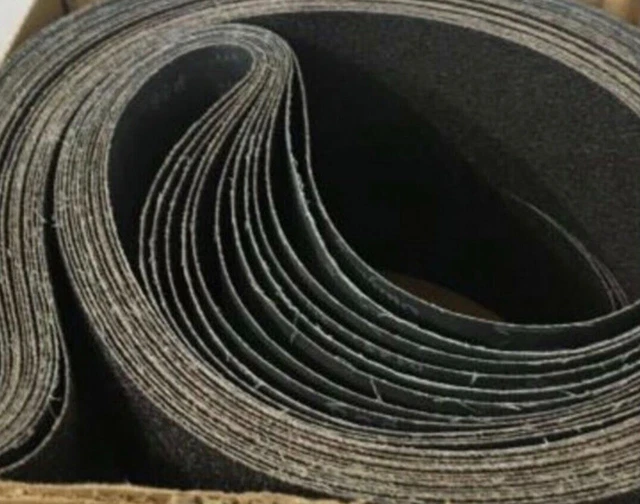 4" X 100" sanding belts 36 grit Qty 12