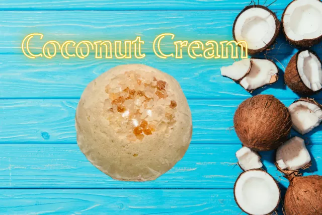 Coconut Cream Oatmeal Luxury Bath Bombs Sea Salt Bath Bombs Organic