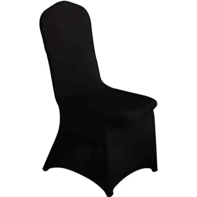 100 Count Spandex Banquet Chair Covers for Party Wedding, Black