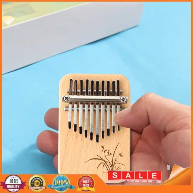 10 Buttons Kalimba Portable Mini Hand Piano Wooden Keyboard Percussion Instrument