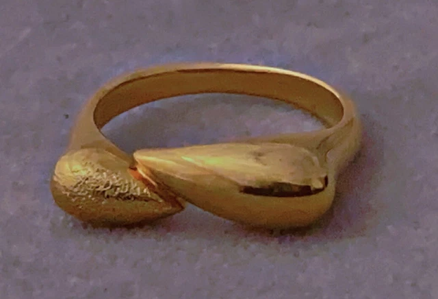 Superbe Bague Scooter Paris - Grosse Pièce Vintage - Occasion Portée - Bijou Rétro Et Marqueur