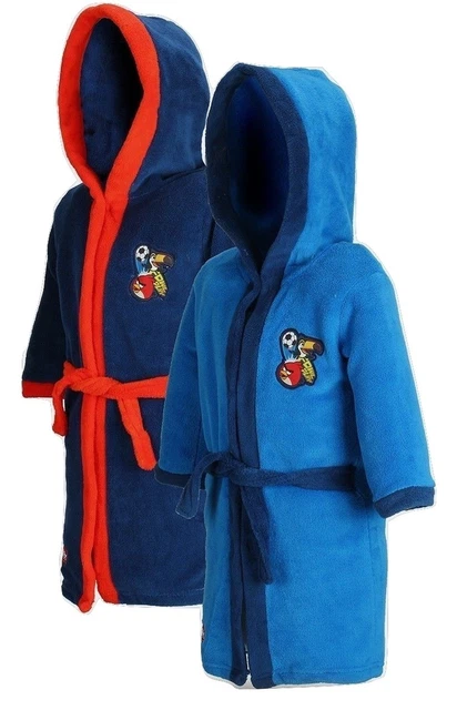 Angry Birds Accappatoio da bagno ragazzo in pile morbido BLU SCURO - 5 anni