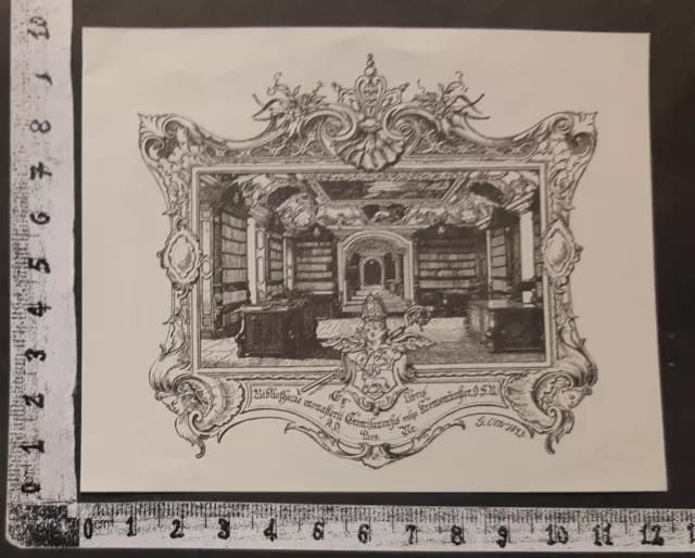 Wunderkammer B Exlibris 307 - " Biblioteca " - * George Otto * - P