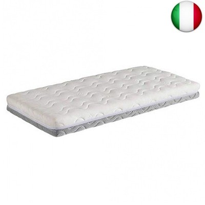 Ecus Kids OXSI Oxígena HR Materasso da culla con cerniera perimetrale lato antiasfissia e invernale 117cm x 57cm bianco e grigio 