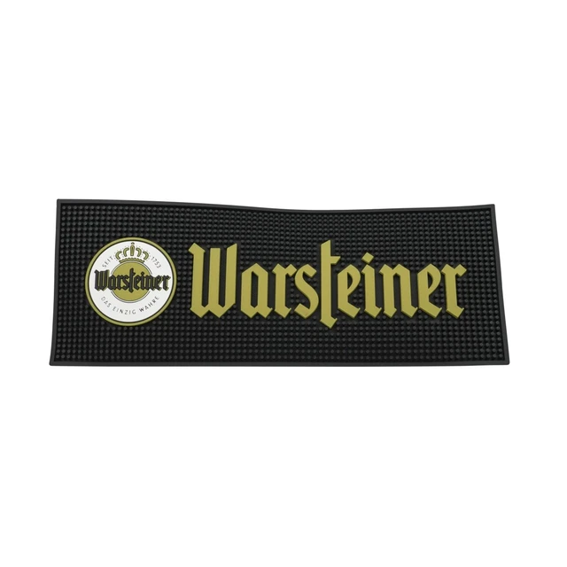 Warsteiner Bier Barmatte 55x21cm Gummi Abtropf Gläer Runner Bar Cocktail Matte