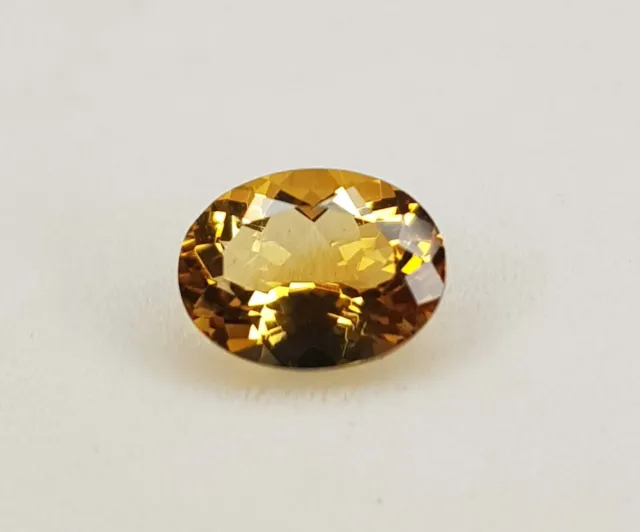 Citrine naturelle de 1.22 ct, taille ovale, qualité supérieure, mines...