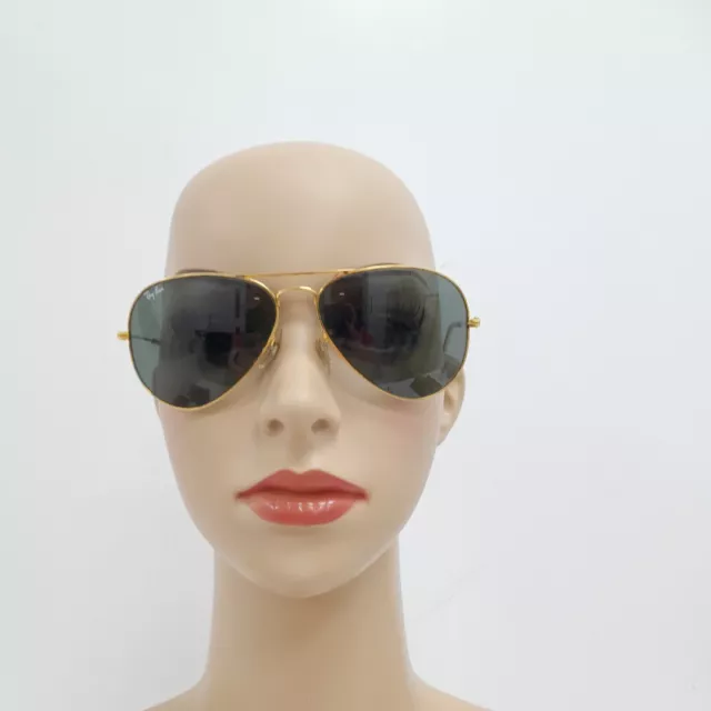 Ray Ban Gold Black Aviator Summer Sunglasses Unisex RMF04-CN