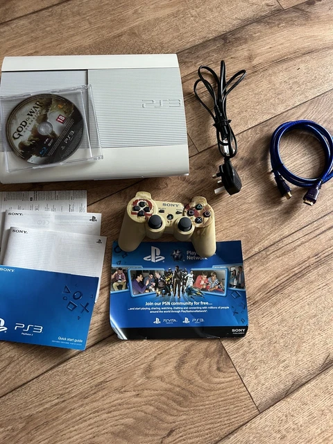RARE SONY PLAYSTATION 3 Ps3 God Of War White Console Rare