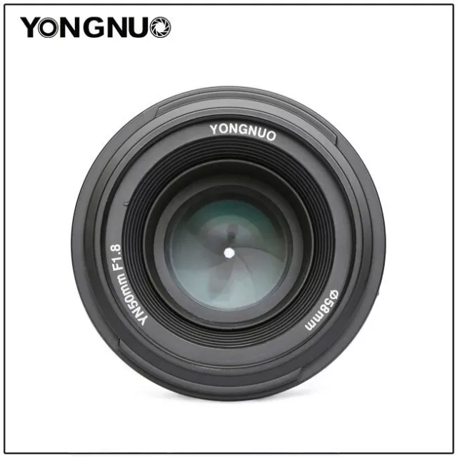 Lente estándar Yongnuo yn50 mm F1,8 prime gran apertura automática para Nikon Canon