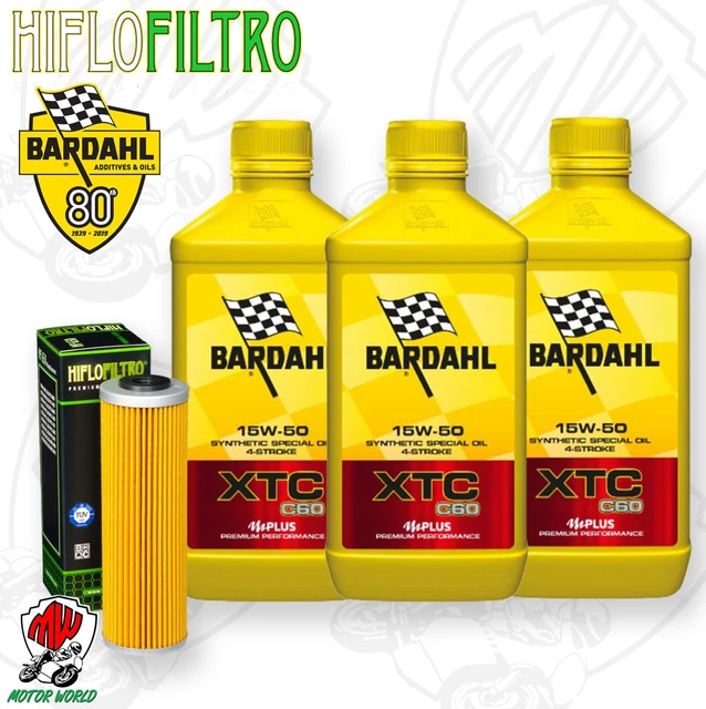 Kit Entretien Moto Honda CTX/Integra 700/750 - Huile Bardahl 10W50 + Filtres