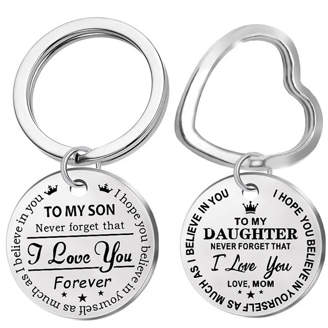 Always Be My Hero Keychain – Great Gift For Dad From Daughter – Stainless Steel
