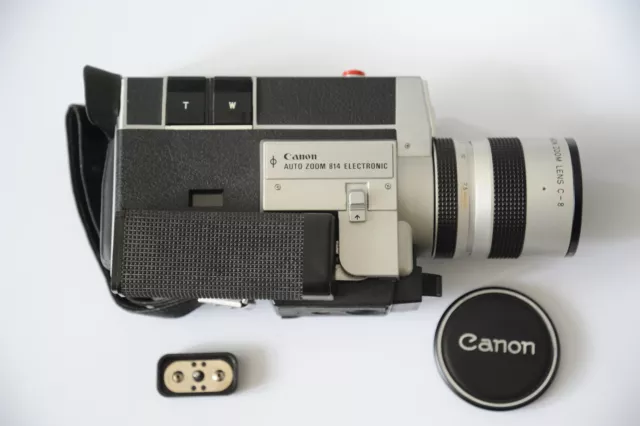 CANON 814 Auto Zoom ELECTRÓNICA Hecha en Japón CÁMARA DE PELÍCULA Película Super8 para REPUESTOS