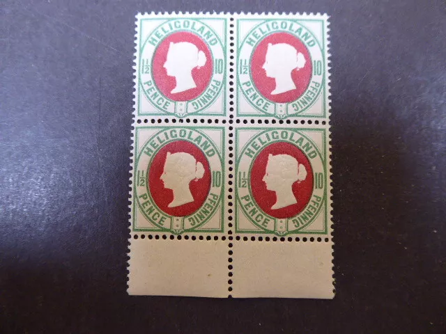 10 Pf, **/MNH Viererblock, Mi.Nr.14e, sign. "Lemberger", Luxus, ME 100,- (++)