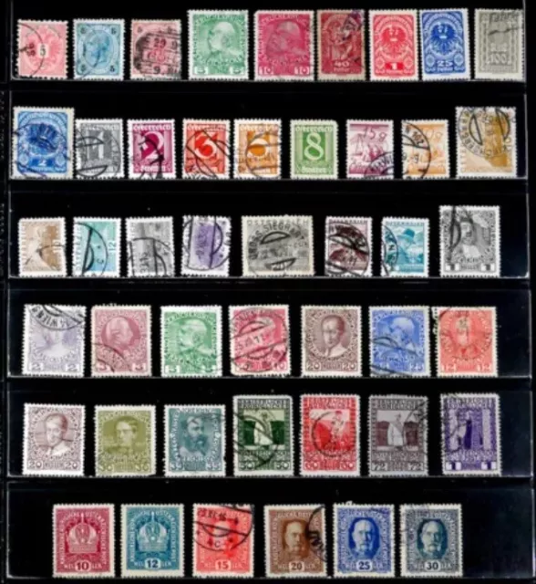 Austria 🇦🇹 Classic Era Stamps Used, Briefmarken Gestempelt Top Österreich