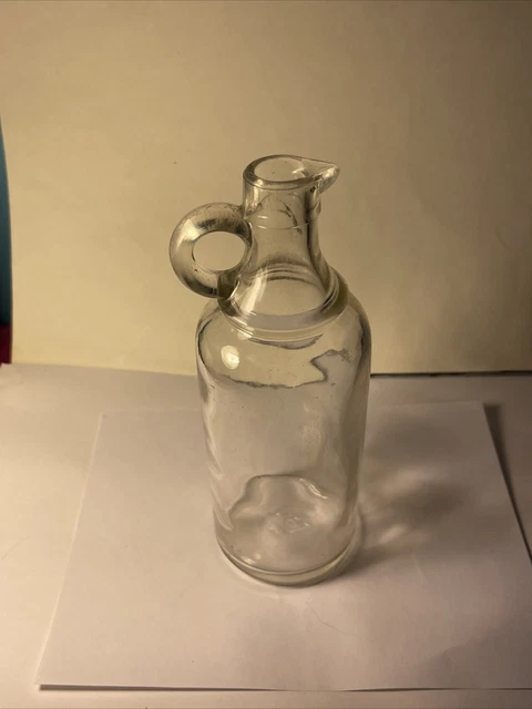 Antique Glass Syrup Bottle