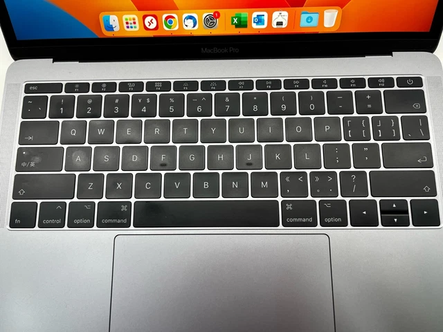 Apple 13" MacBook Pro 2017, Intel i5 7a Gen 128GB SSD 16GB RAM space gray A1708 3