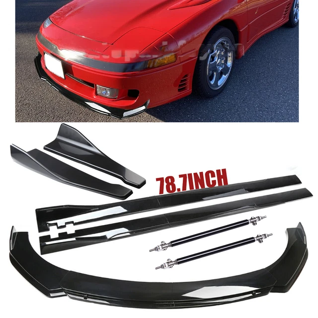 For Mitsubishi 3000GT Front Rear Bumper Lip Splitter Spoiler Kit Side Skirt