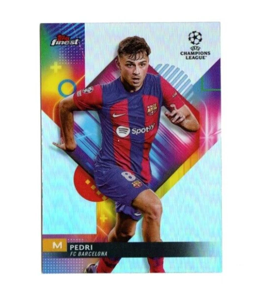 Carte Pedri Topps Stadium Club Chrome 2023-24 #16 - Noir Et Blanc /299 - UEFA