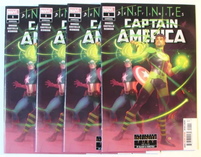 Captain America Annual Lot of 4 #1 x4 Marvel Comics (2021) 1st Print Comic Books